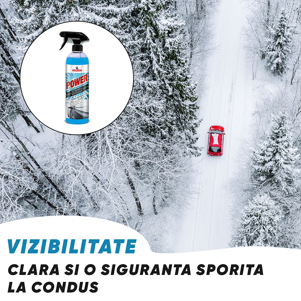 Solutie dezghetare parbriz NIGRIN, -55grade, 750ml