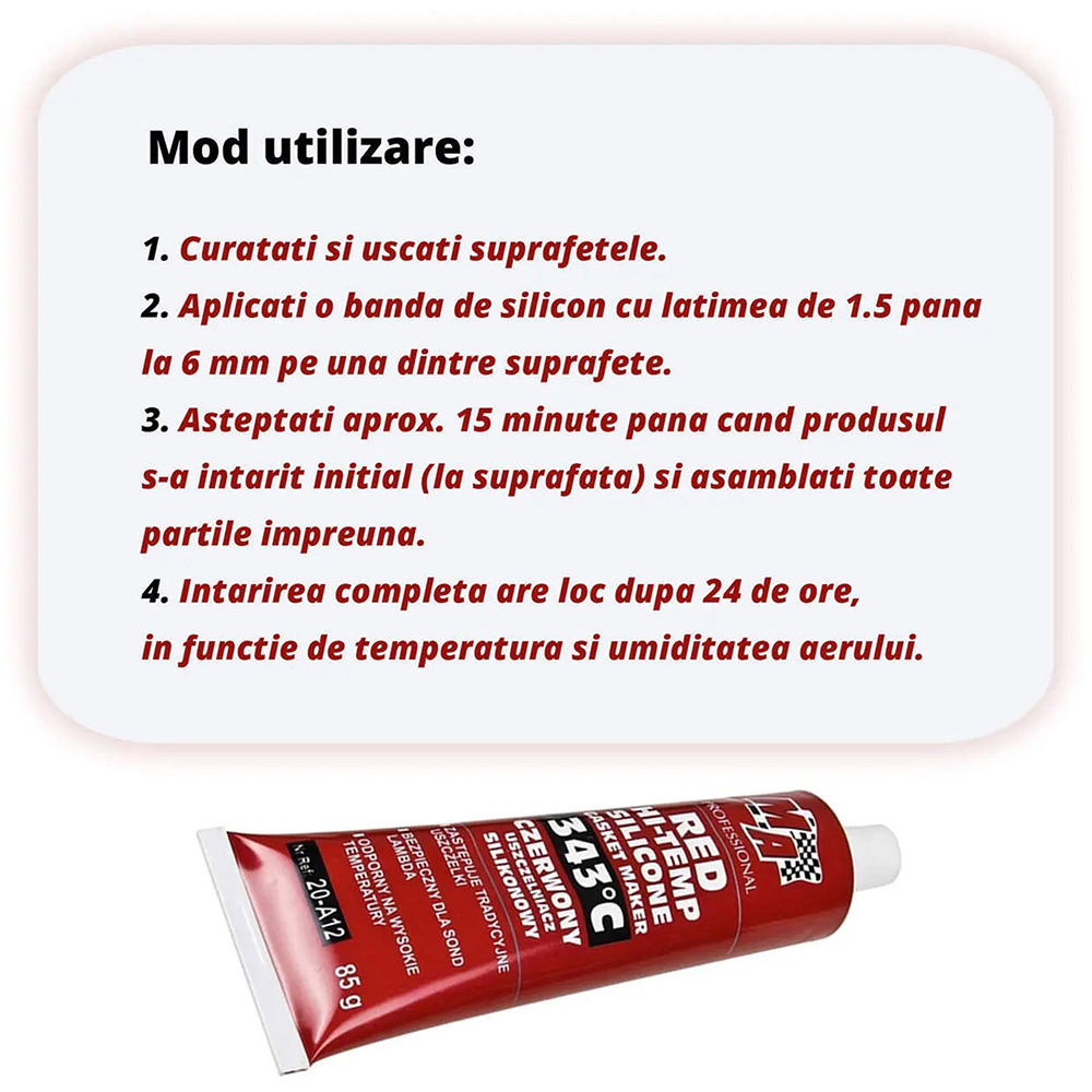 Silicon etansare garnituri MA PROFESSIONAL, 85g