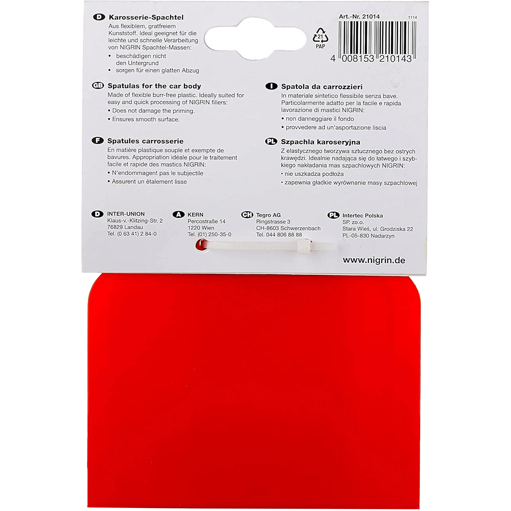 Set 4 spacluri auto NIGRIN 21014, plastic, latime 5/7.5/10/12cm