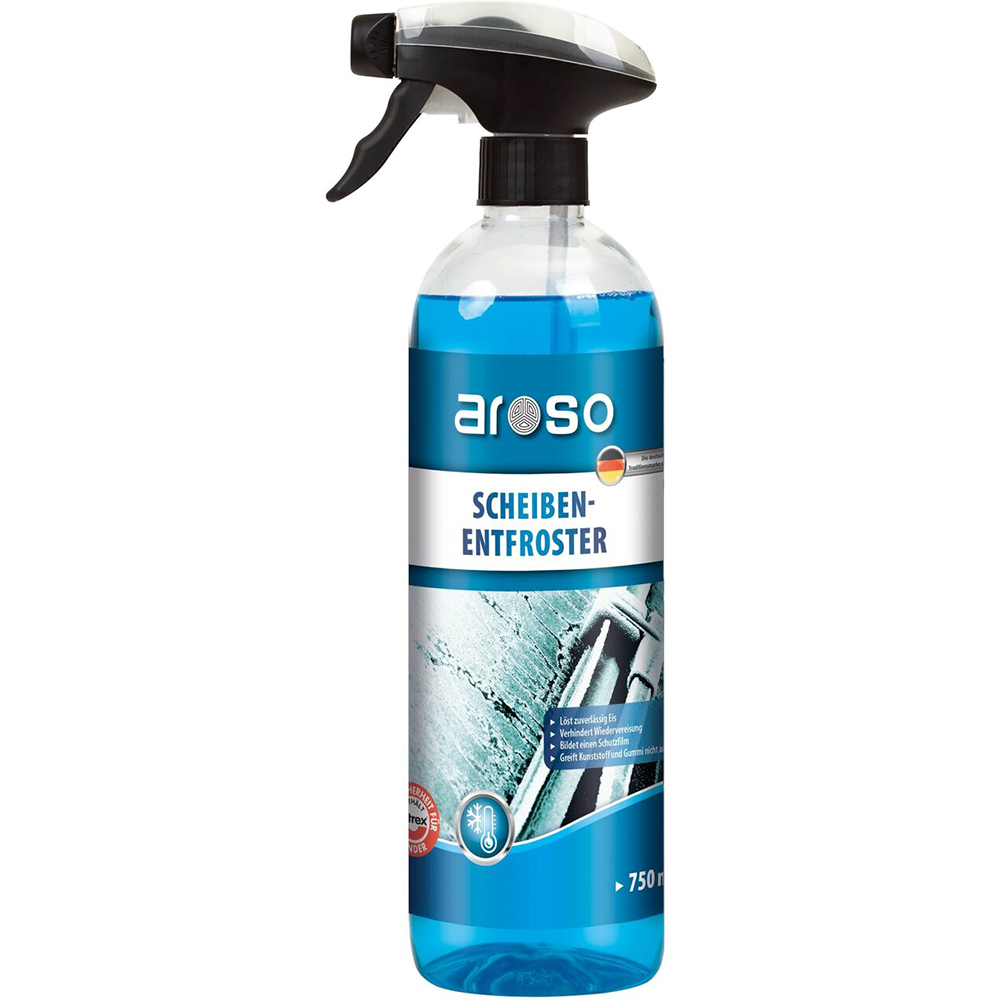 Solutie dezghetare geamuri AROSO, 750ml