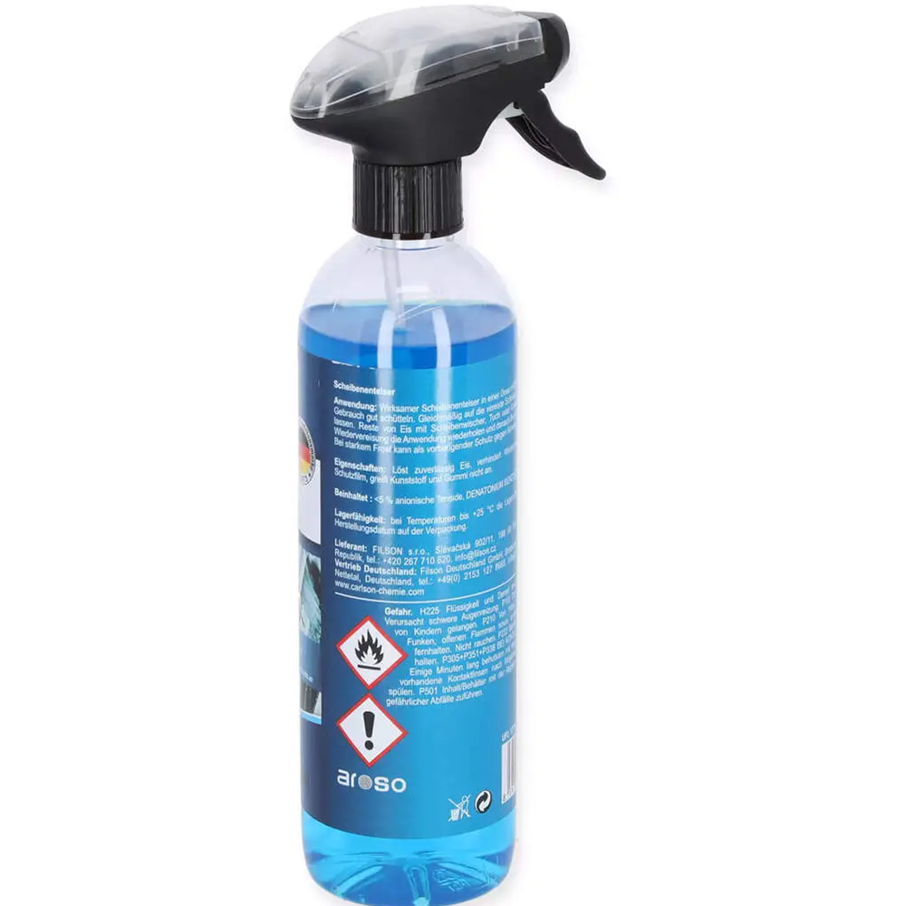 Solutie dezghetare geamuri AROSO, 750ml