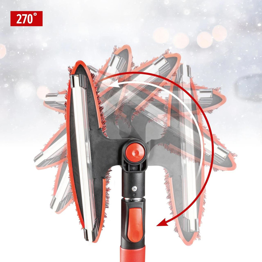 Racleta telescopica WALSER 23043, 92-132cm, negru-rosu