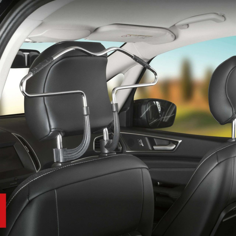 Umeras haine auto pentru tetiera WALSER 30085, otel, gri