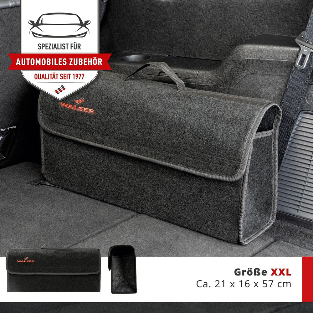 Organizator portbagaj WALSER XL, 57 x 16 x 21 cm. negru