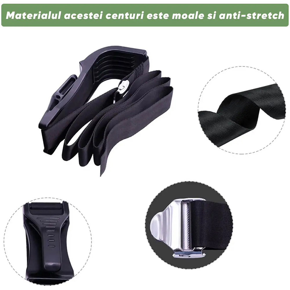 Deviator centura siguranta pt femei gravide ROLL FAST 51060R, ajustabil, negru