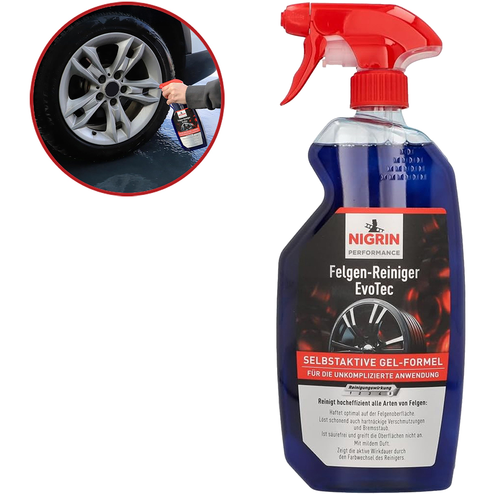 Gel curatare jante auto NIGRIN Evotec, 750ml