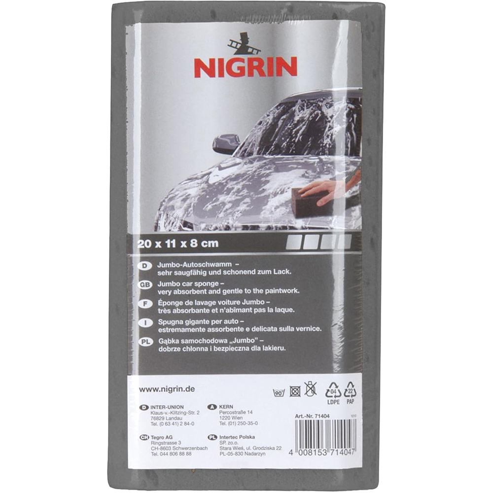 Burete spalat auto NIGRIN 71404, 20 x 8 x 11 cm, gri