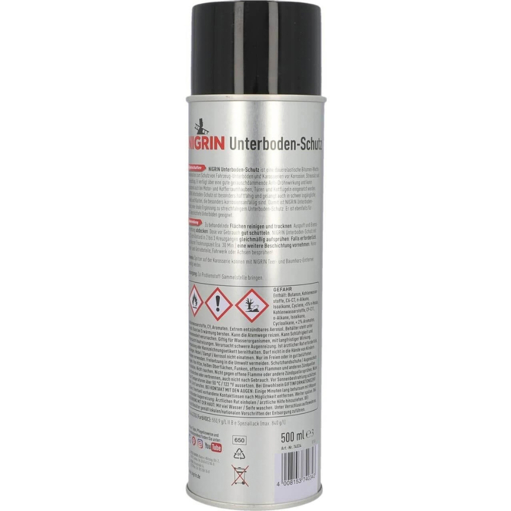 Spray bitum negru NIGRIN 74034, 500ml
