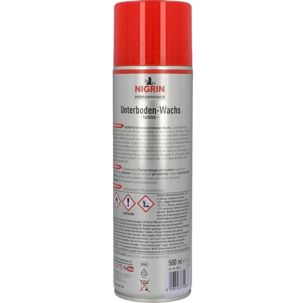 Spray ceara incolor NIGRIN 74063, 500ml