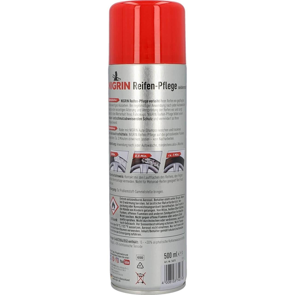 Spray intretinere anvelope NIGRIN 74075, 500ml
