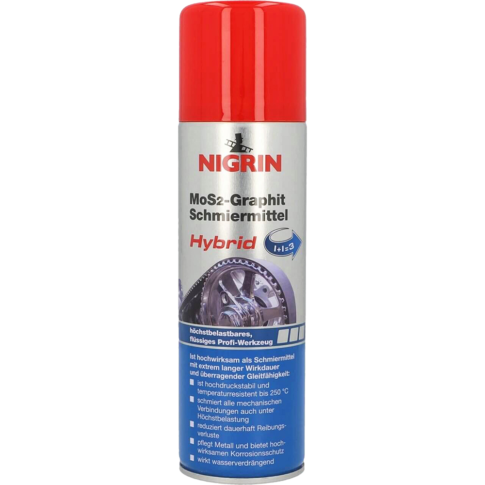 Spray vaselina grafitata MoS2 NIGRIN Formula Hybrid, 250ml