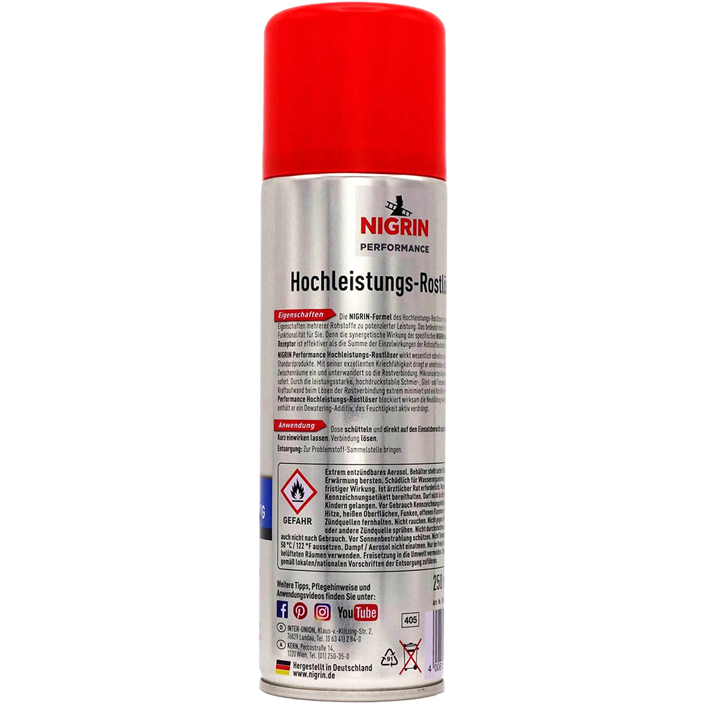 Spray degripant NIGRIN Performance, antirugina, 250ml