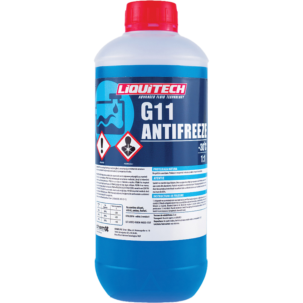 Antigel concentrat LIQUITECH, G11, -30C, 1L