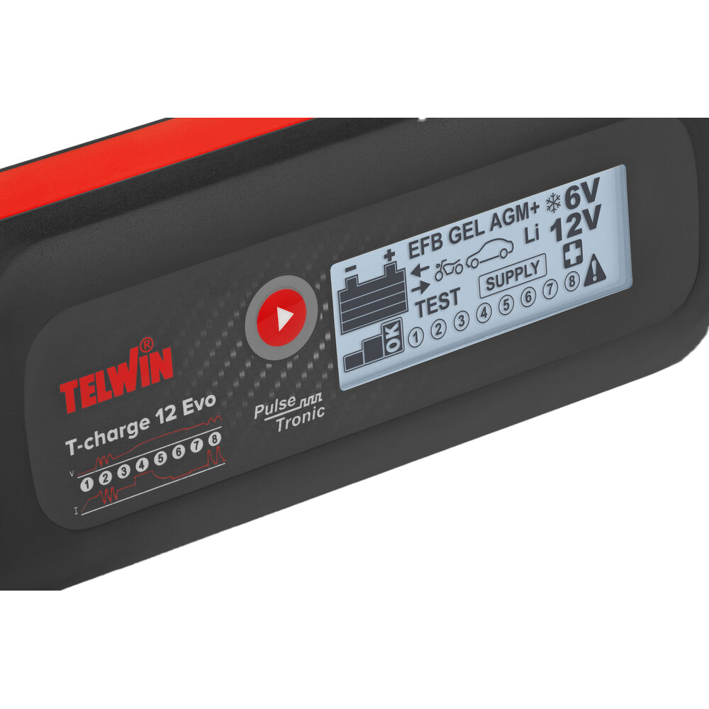Redresor auto TELWIN T-Charge 12 Evo, 6V/12V, 4A