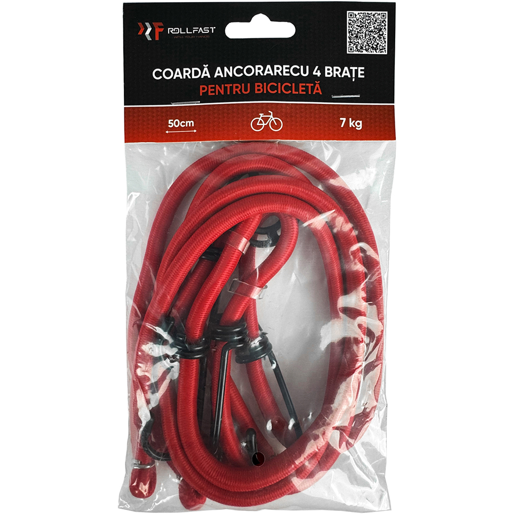 Chinga elastica ROLL FAST 86267R, 37 x 4 x 8cm, 4 brate, rosu
