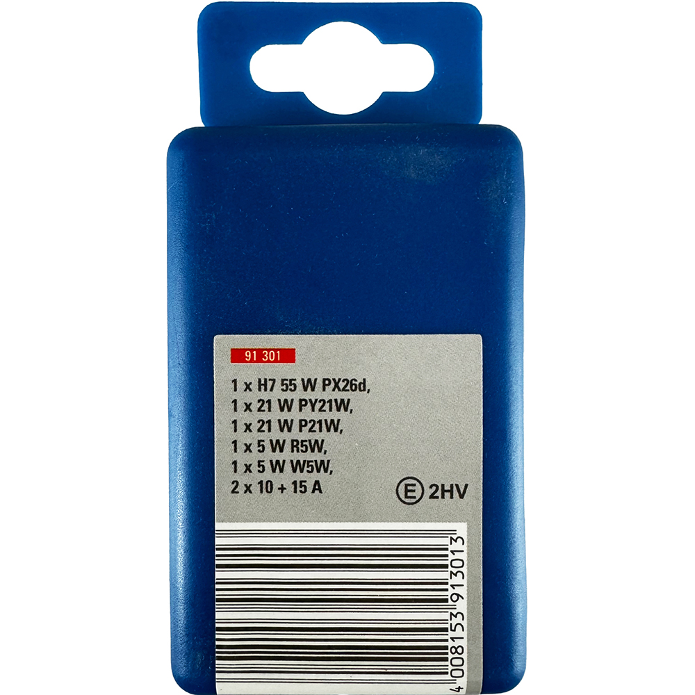 Kit rezerva becuri auto UNITEC 91301, H7, 55W + Siguranta de 10A si 15A