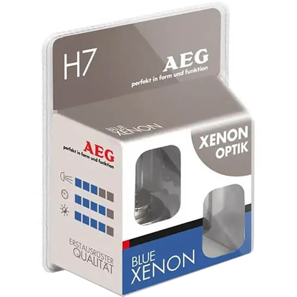 Becuri auto Xenon AEG Blue Xenon, H7, 55W, 2buc