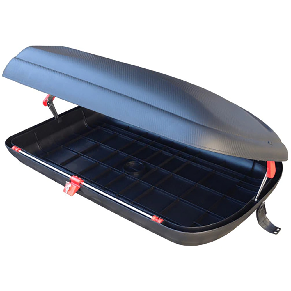 Cutie portbagaj CARBON LOOK 320, 320l, negru mat 