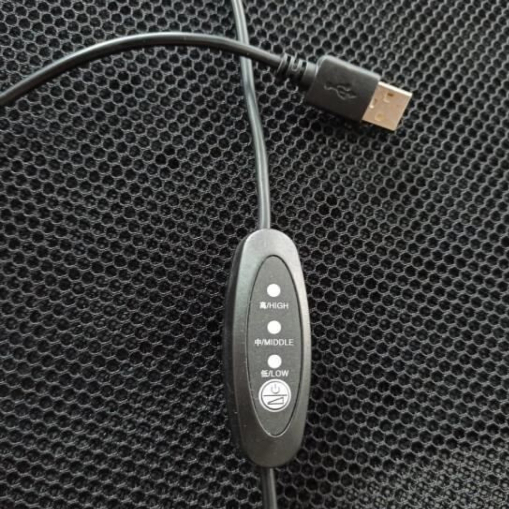 Perna pentru scaun ROLL FAST USB-03, ventilatie, negru