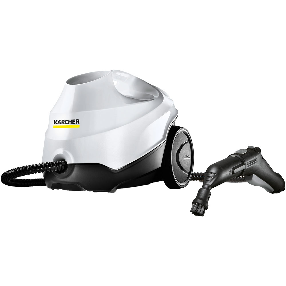 Aparat de curatat cu abur KARCHER SC 3 Easyfix + Window Nozzle 15136640, 1l, 1900W, alb-negru
