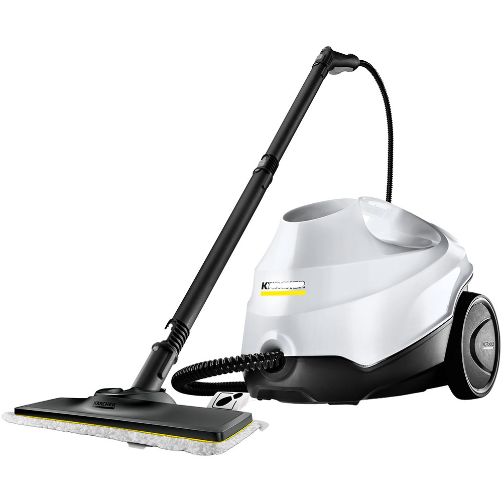 Aparat de curatat cu abur KARCHER SC 3 Easyfix + Window Nozzle 15136640, 1l, 1900W, alb-negru