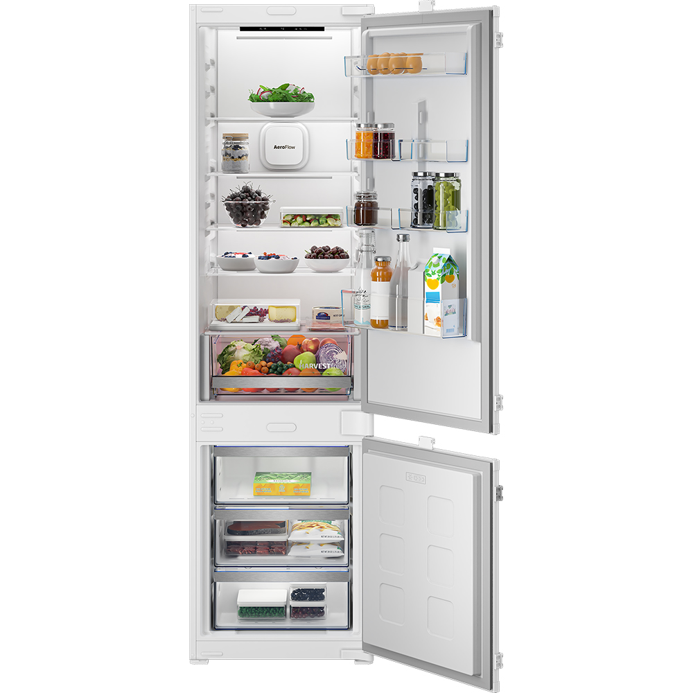 Combina frigorifica incorporabila BEKO B3BCNA324HS, No Frost, 300 l, H 193.5 cm, Clasa E