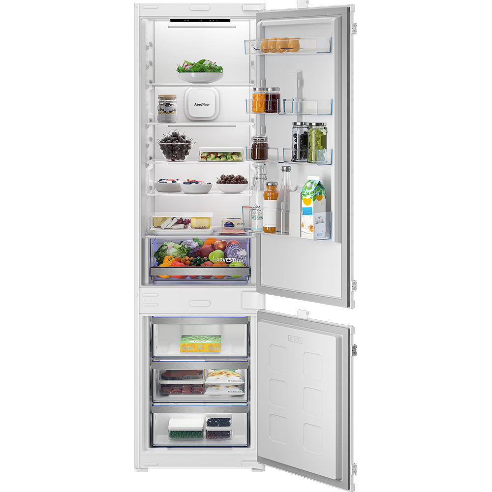 Combina frigorifica incorporabila BEKO B3BCNA324HS, No Frost, 300 l, H 193.5 cm, Clasa E