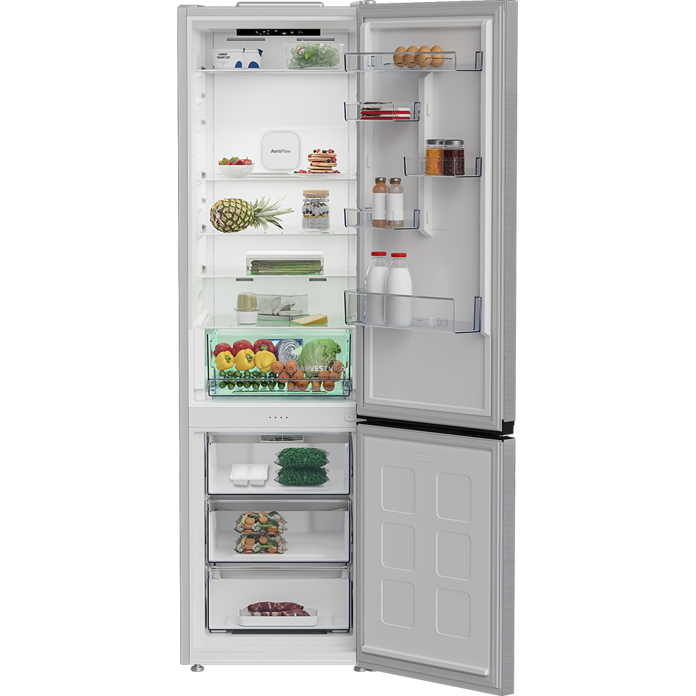 Combina frigorifica BEKO B3RCNA415HXB, No Frost, 415 l, H 203.5 cm, Clasa D, inox