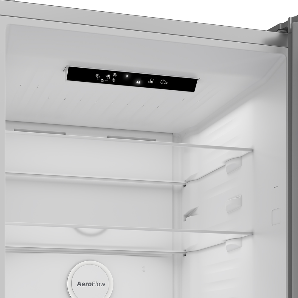 Combina frigorifica BEKO B3RCNA415HXB, No Frost, 415 l, H 203.5 cm, Clasa D, inox