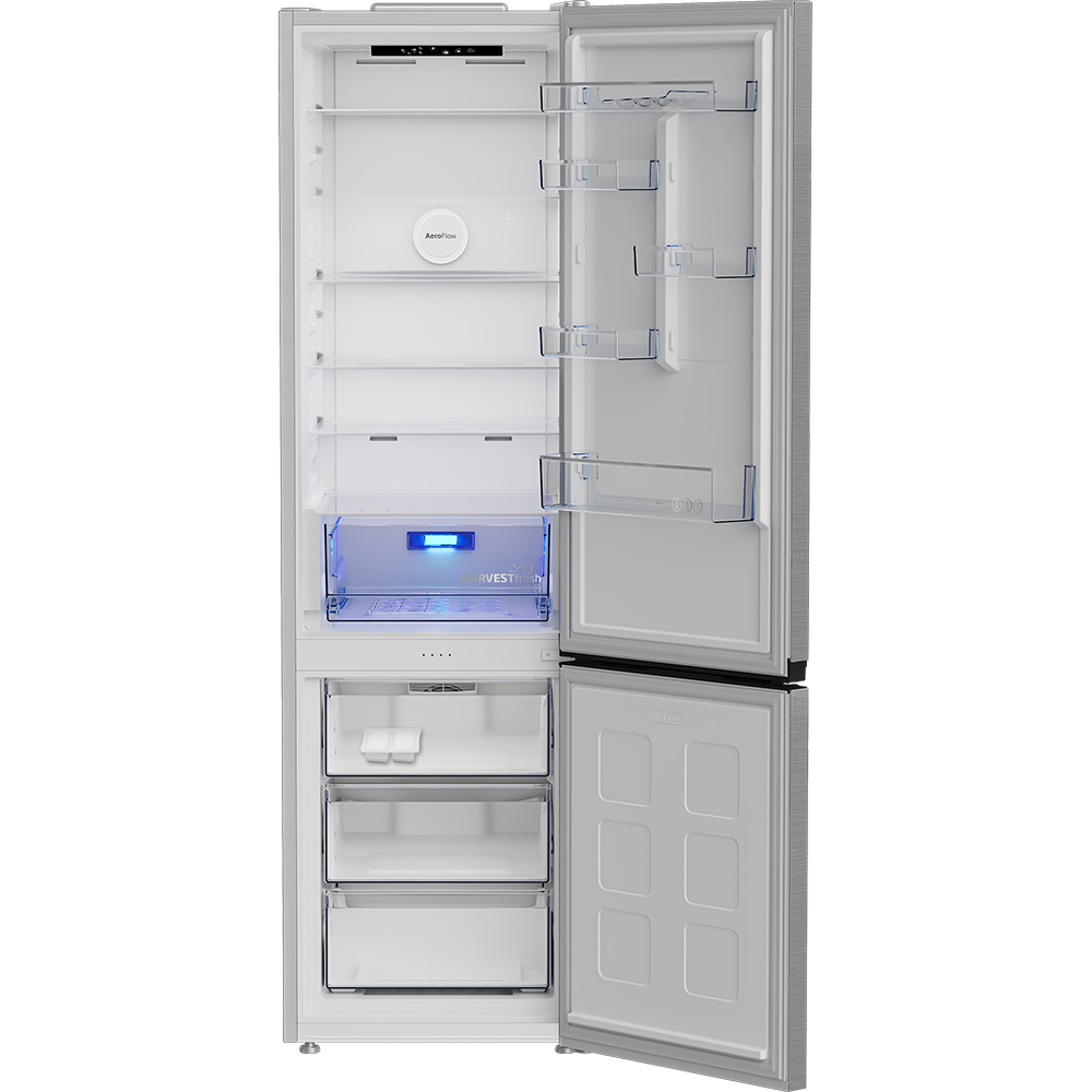 Combina frigorifica BEKO B3RCNA415HXB, No Frost, 415 l, H 203.5 cm, Clasa D, inox
