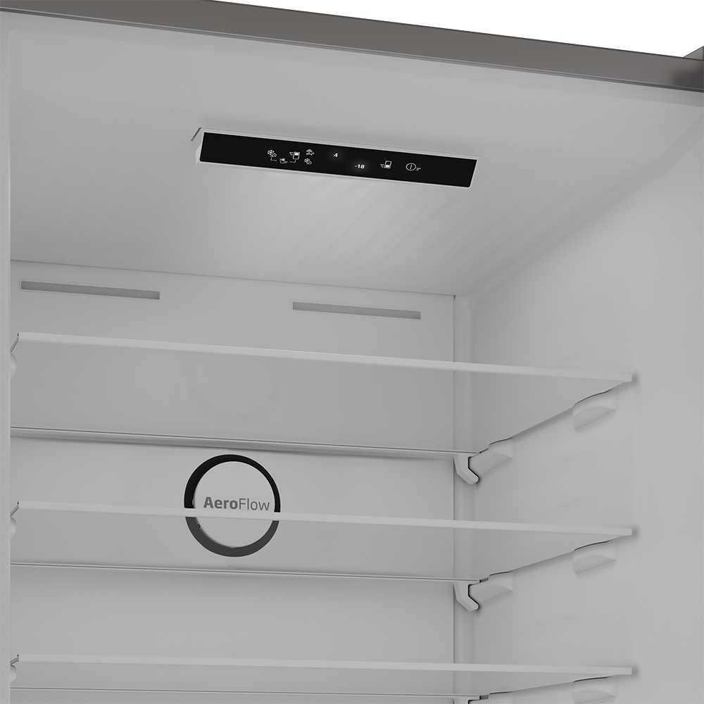 Combina frigorifica BEKO B3RCNE564HXB, No Frost, 490 l, H 192 cm, Clasa E, inox