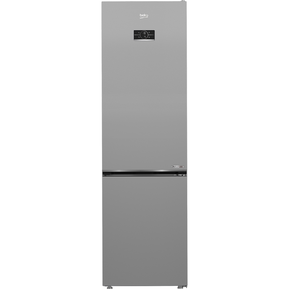 Combina frigorifica BEKO B5RCNA406HXB3, No Frost, 355 l, H 203.5 cm, Clasa C, argintiu
