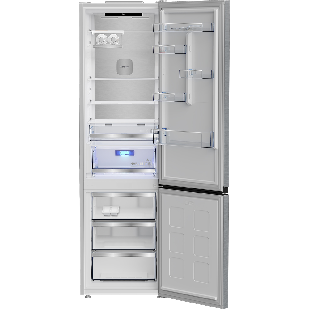 Combina frigorifica BEKO B5RCNA416HXBW, No Frost, 415 l, H 203.5 cm, Clasa C, HomeWhiz, inox