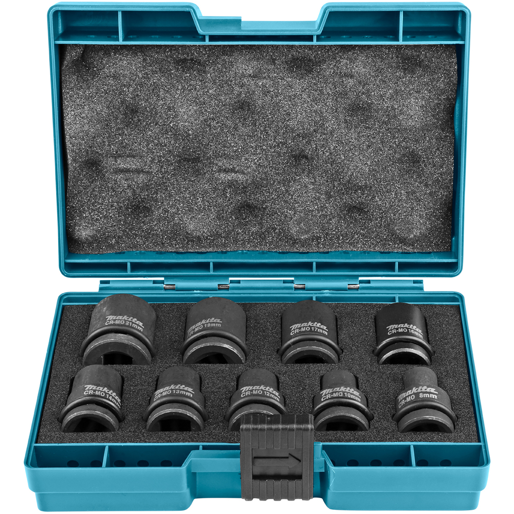 Set chei tubulare de impact MAKITA B-66232, 1/2", 8-21 mm , 9 bucati