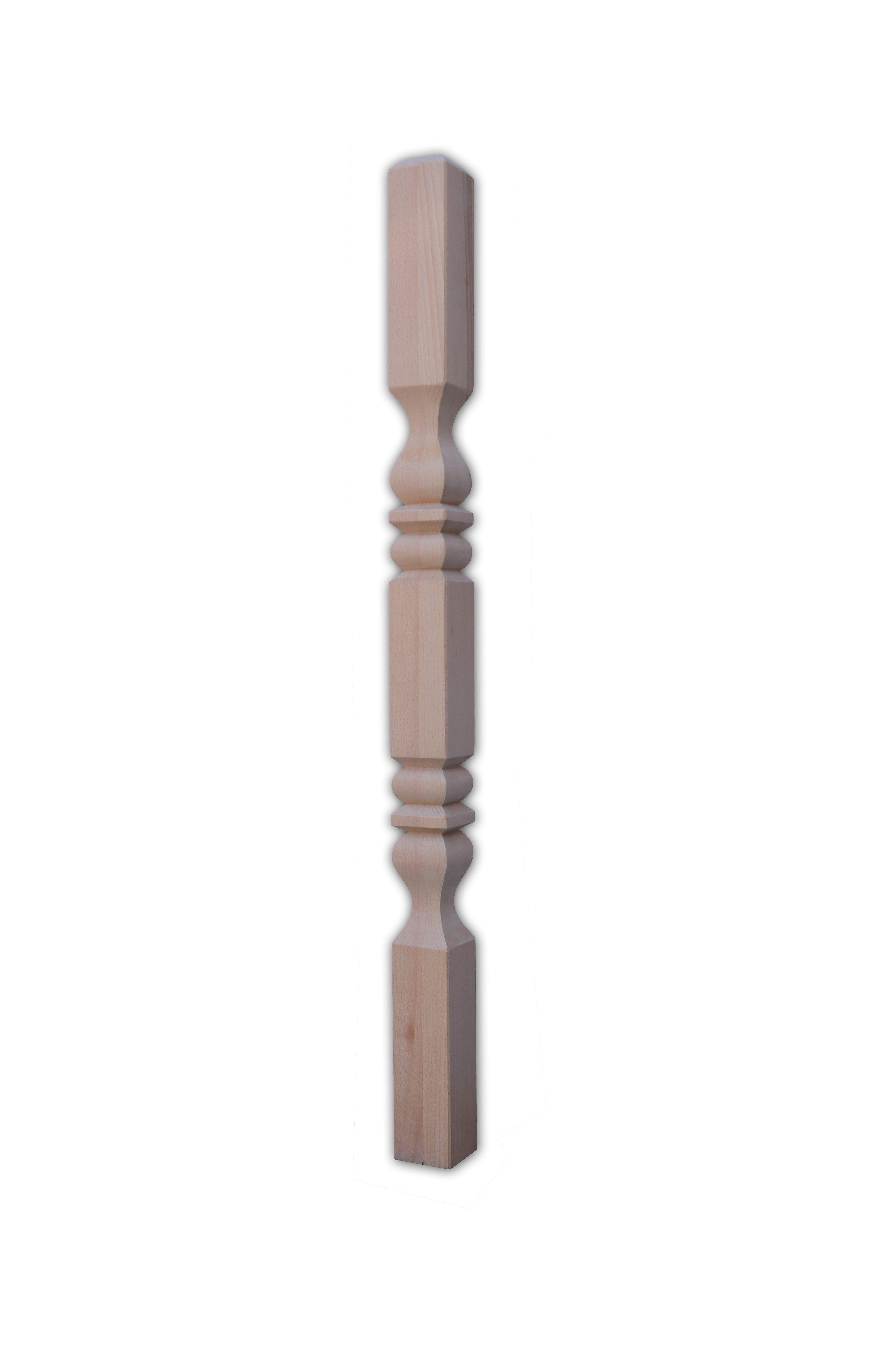 Balustru strunjit fag, 120 x 7.8 x 7.8 cm, natur