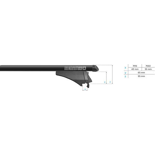 Bare transversale MENABO Tiger, Skoda Kodiaq, 2017-Prezent, 120 cm