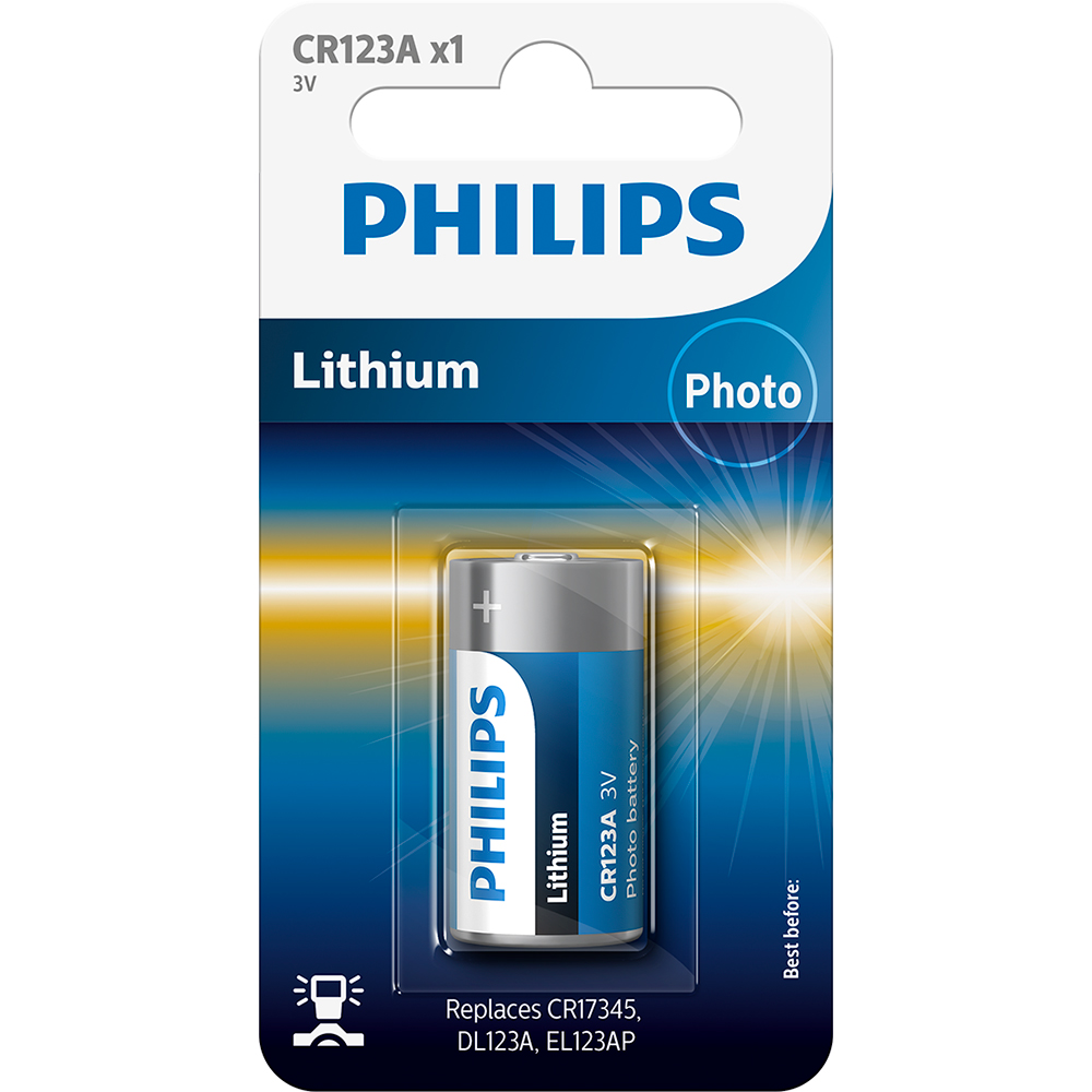 Baterie PHILIPS Minicells, CR123, 3.0 V