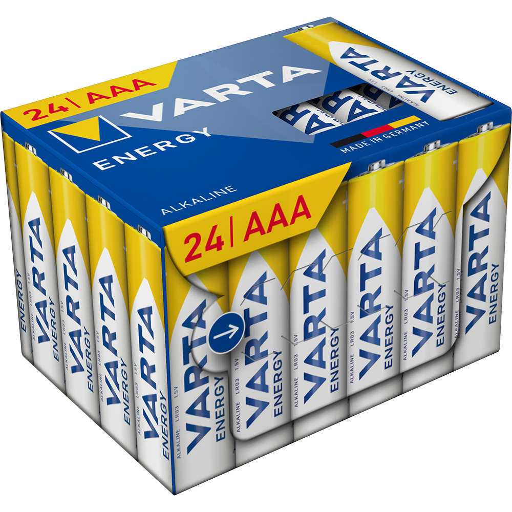 Baterii alcaline AAA VARTA Energy, 24 bucati