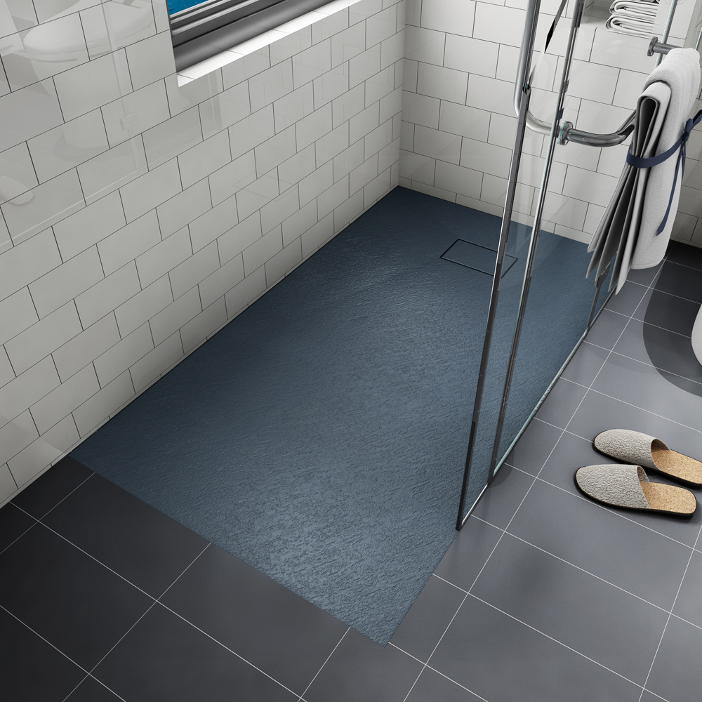 Cadita dus SANOTECHNIK 9090B, 90 x 90 cm, SMC, negru