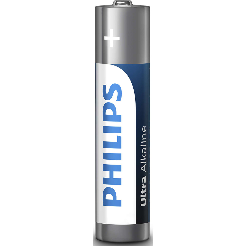Baterie alcalina PHILIPS LR03E4B, AAA, 4 bucati