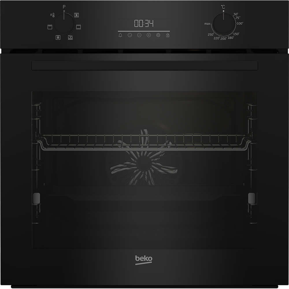 Cuptor incorporabil BEKO BCBIE17300KSB, Electric, Autocuratare SteamShine, 72 l, Clasa A, negru