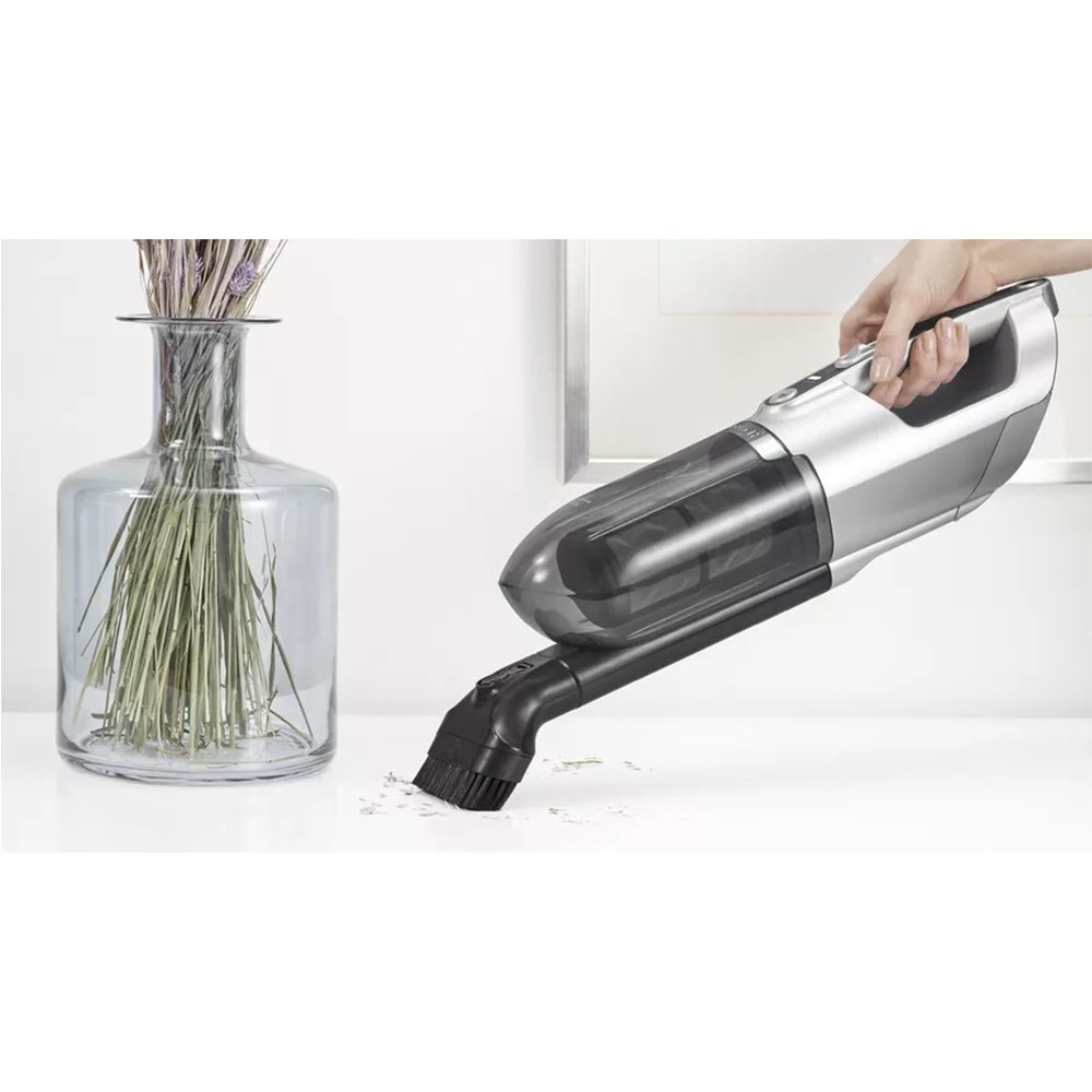 Aspirator vertical 2in1 BOSCH Flexxo Gen2 Seria 4 BCH3K2801, 0.4l, 25.2V, autonomie max 55 min, Sistem RobustAir, argintiu-negru