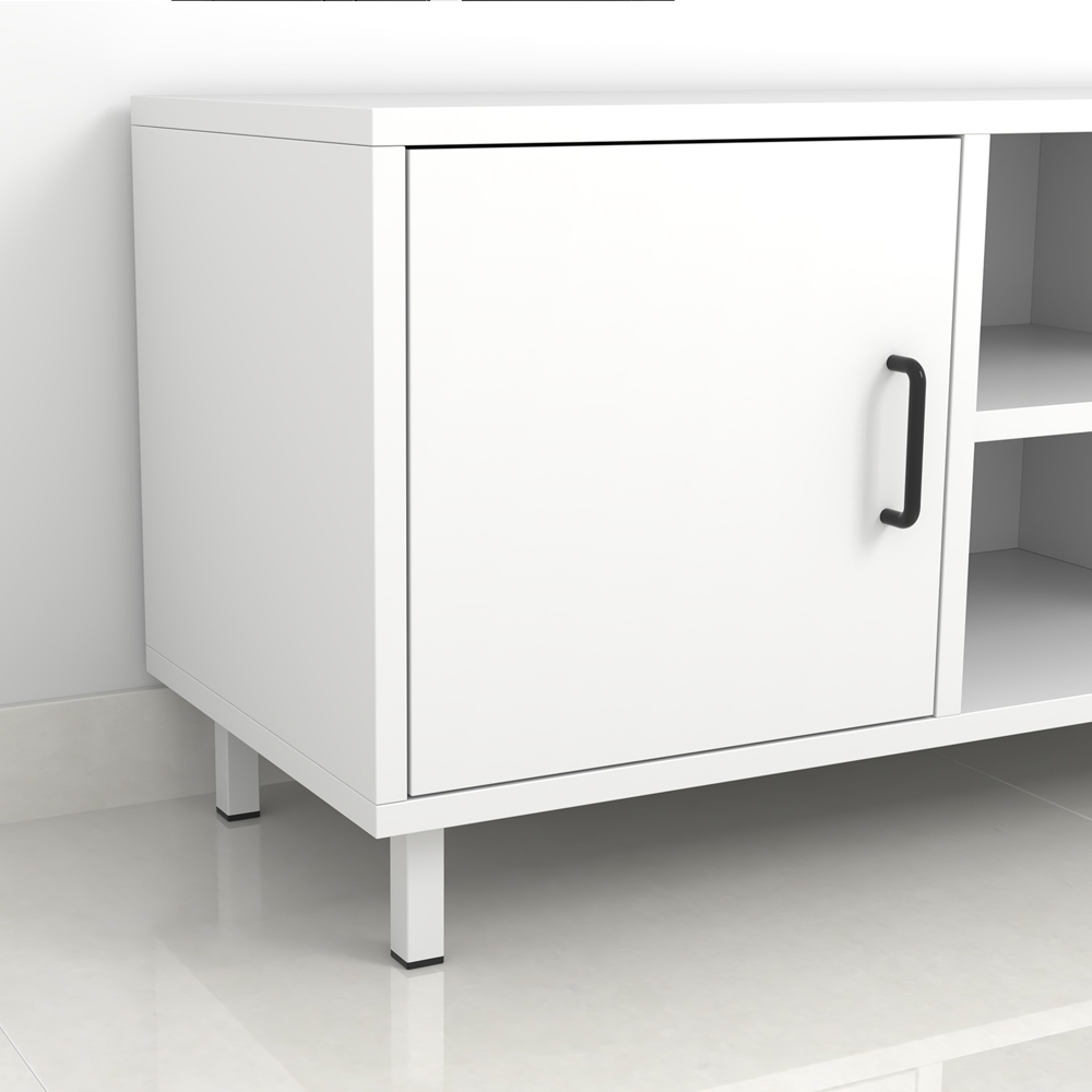 Picior mobila 112864, otel, 10 cm, alb
