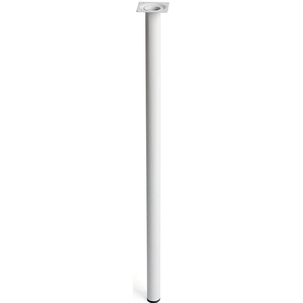 Picior mobila 112873, otel, 70 cm, alb