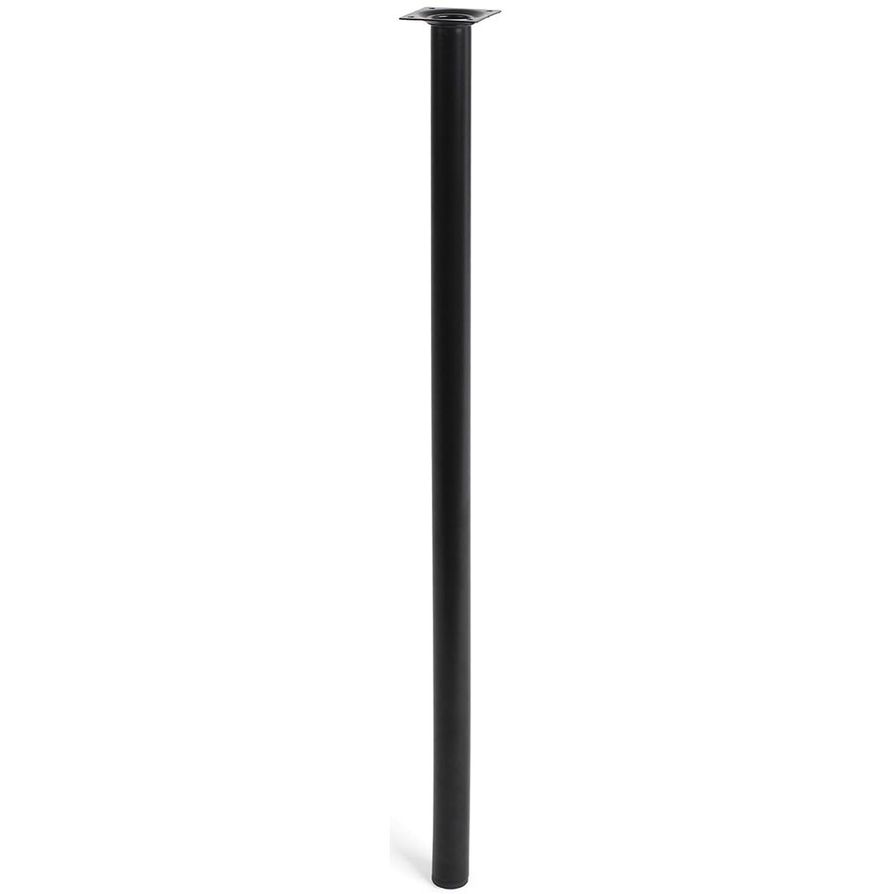 Picior mobila 112874, otel, 70 cm, negru