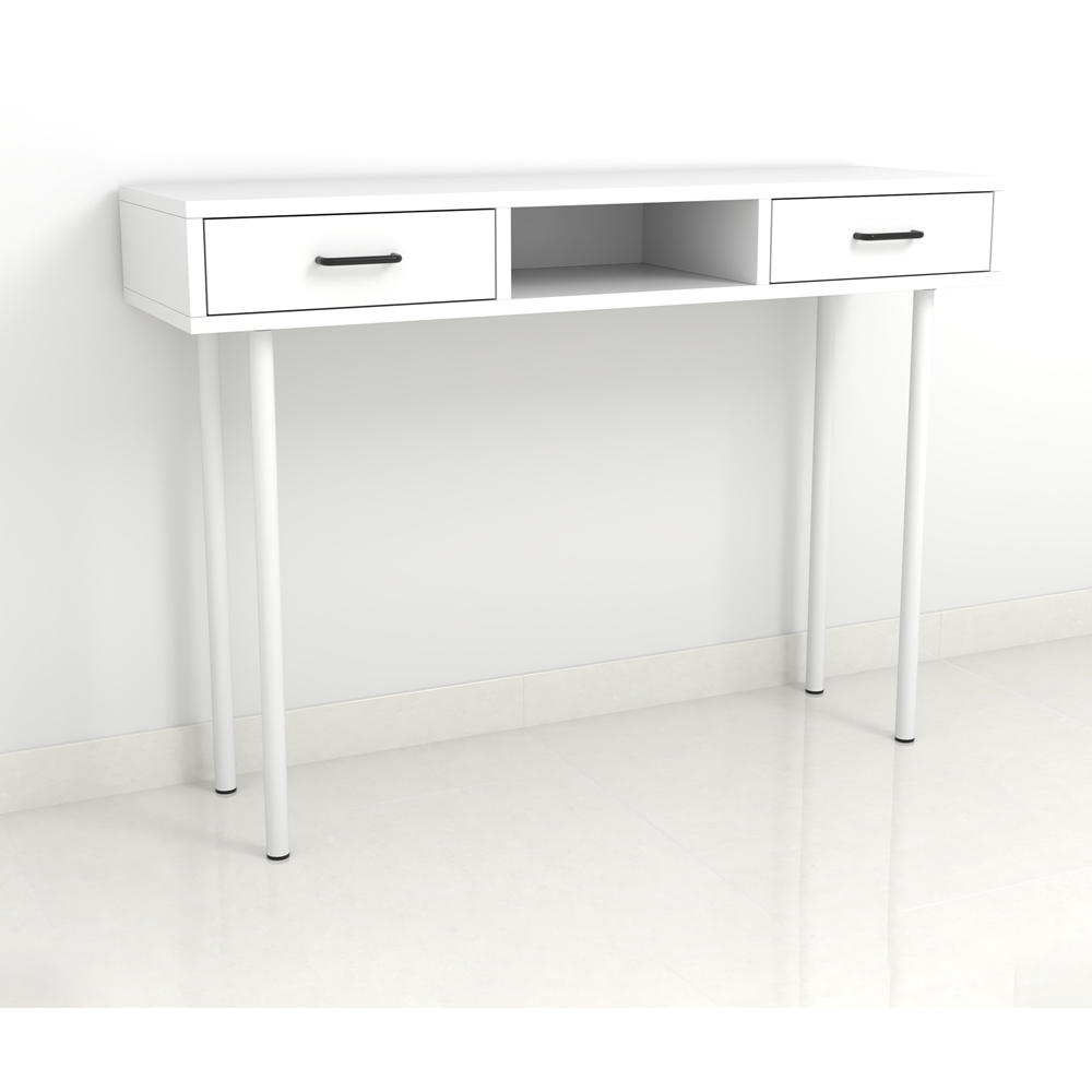 Picior mobila 112876, otel, 80 cm, alb