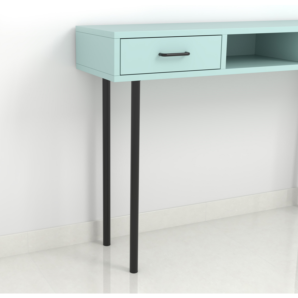 Picior mobila 112877, otel, 80 cm, negru