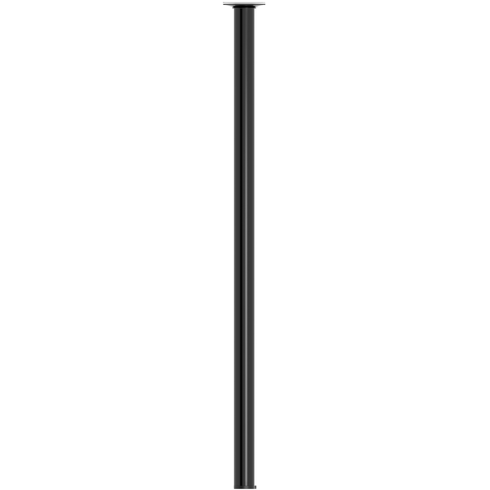 Picior mobila 112877, otel, 80 cm, negru