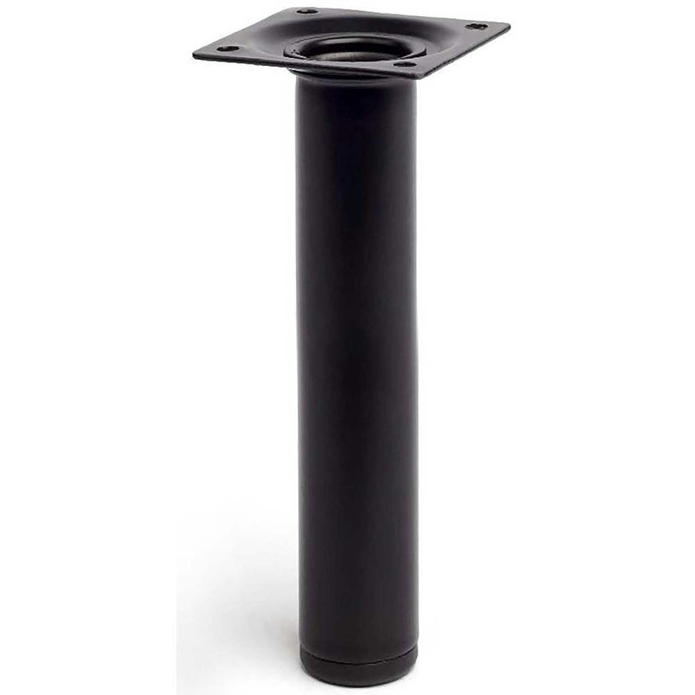 Picior mobila 112880, otel, 20 cm, negru