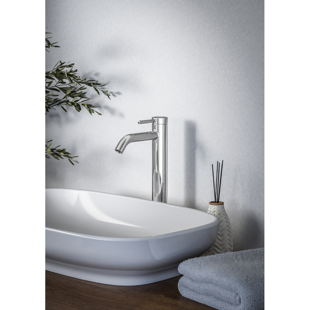 Baterie lavoar IDEAL STANDARD Ceraline Nuovo BD960AA, Pipa inalta, alama sanitara, crom